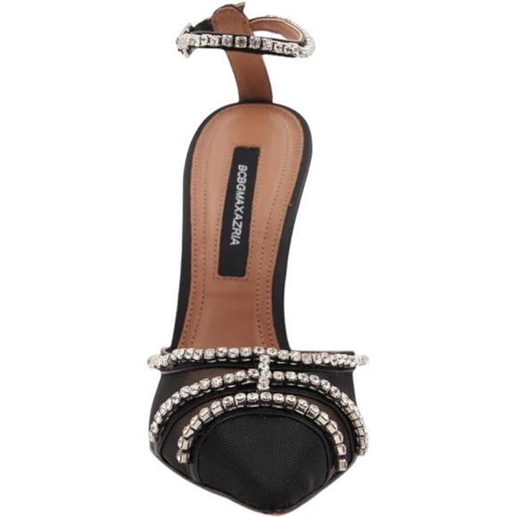 BCBGMAXAZRIA Women’s Navino Sparkle Mesh Pump Heel Black - Picture 5 of 9